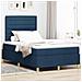Letto a molle con materasso Blu 120 x 200 cm Tessuto - Foto miniatura 2