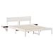 Rete letto con comodini Bianco Legno di pino massello - Foto miniatura 1