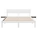 Rete letto con comodini Bianco Legno di pino massello - Foto miniatura 6