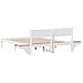 Rete letto con comodini Bianco Legno di pino massello - Foto miniatura 8