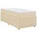Struttura letto con materasso Crema 90 x 190 cm Tessuto - Foto miniatura 1