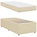 Struttura letto con materasso Crema 90 x 190 cm Tessuto - Foto miniatura 6