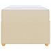 Struttura letto con materasso Crema 90 x 190 cm Tessuto - Foto miniatura 7