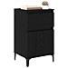 Armadio da Notte con cassetto 2 pcs Rovere nero 40 x 35 x 70 cm - Foto miniatura 3