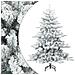 Albero di Natale Artificiale Snodato Foderato di Neve Bianco - Foto miniatura 1