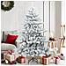 Albero di Natale Artificiale Snodato Foderato di Neve Bianco - Foto miniatura 2