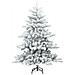 Albero di Natale Artificiale Snodato Foderato di Neve Bianco - Foto miniatura 3