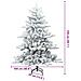 Albero di Natale Artificiale Snodato Foderato di Neve Bianco - Foto miniatura 9