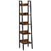 Libreria marrone rustico 5 ripiani stile loft LLS109B01V1 - Foto miniatura 1