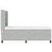 Letto a molle con materasso Grigio chiaro 90 x 190 cm Velluto - Foto miniatura 9