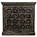 Credenza In Legno Intagliato Nero 97x41x90h Cm - Foto miniatura 3