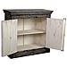Credenza In Legno Intagliato Nero 97x41x90h Cm - Foto miniatura 6