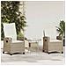 Sedia da Giardino 2 pcs Beige e Crema 56 x 60 x 112 cm - Foto miniatura 2