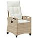 Sedia da Giardino 2 pcs Beige e Crema 56 x 60 x 112 cm - Foto miniatura 4