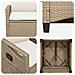 Sedia da Giardino 2 pcs Beige e Crema 56 x 60 x 112 cm - Foto miniatura 8