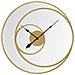 Orologio-specchio Da Parete Xl In Ferro Dorato - Foto miniatura 1