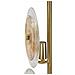Lampada Da Tavolo Venice In Vetro Ambrato E Ottone Cm Ø25x63 - Foto miniatura 3