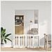 Recinto pieghevole per animali 4 pcs Bianco 201 x 38 x 70 cm - Foto miniatura 2