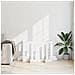 Recinto pieghevole per animali 4 pcs Bianco 201 x 38 x 70 cm - Foto miniatura 3