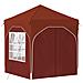 Tenda per feste a pop-up 192 x 192 x 245 cm Terracotta - Foto miniatura 5