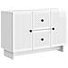 Credenza Bianco Lucido 89 x 34,5 x 60 cm Legno ingegnerizzato - Foto miniatura 1