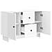 Credenza Bianco Lucido 89 x 34,5 x 60 cm Legno ingegnerizzato - Foto miniatura 3