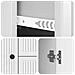 Credenza Bianco Lucido 89 x 34,5 x 60 cm Legno ingegnerizzato - Foto miniatura 7