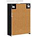 Mobiletto per specchio da bagno Rovere Nero 43 x 16 x 62.5 cm - Foto miniatura 9
