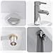 Lavabo da bagno Cromato 45,5 x 25,5 x 13 cm Metallo - Foto miniatura 4