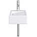 Lavabo da bagno Cromato 45,5 x 25,5 x 13 cm Metallo - Foto miniatura 5