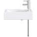 Lavabo da bagno Cromato 45,5 x 25,5 x 13 cm Metallo - Foto miniatura 6