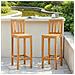 Sgabello da bar 2 pcs Naturale 35 x 45 x 110 cm - Foto miniatura 2