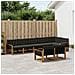 Set di divani da esterno con cuscino 8 pcs Naturale e Nero - Foto miniatura 2