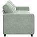 Divano a 3 posti Grigio Chiaro 220x78x80 cm in Velluto - Foto miniatura 5