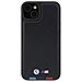 Bmw Timbro In Pelle Per Iphone 15 Plus Con Timbro Tricolore - Colore Nero - Foto miniatura 4