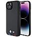 Bmw Timbro In Pelle Per Iphone 15 Plus Con Timbro Tricolore - Colore Nero - Foto miniatura 6