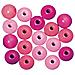 Rayher - 52 Pezzi - Perline In Legno Lucido Resistenti Ø10mm - Tonalita' Di Rosa - Foto miniatura 2