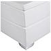 Letto Boxspring In Pelle Bianco / nero 160 X 200 Cm President - Foto miniatura 16