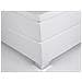 Letto Boxspring In Pelle Bianco / nero 160 X 200 Cm President - Foto miniatura 10