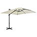 Ombrellone A Sbalzo Con Palo In Alluminio 300x300cm Sabbia - Foto miniatura 1