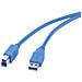 Cavo Usb - Da Usb Tipo A (m) A Usb Tipo B (m) - Usb 3.0 - 50 Cm - Blu - Foto miniatura 1