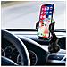 Support Auto Smartphone 47 A 95 Mm Fissaggio Ventosa Rotante, Nero - Foto miniatura 4
