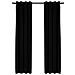 Tende Oscuranti Effetto Lino Con Occhielli 2pz 140x225cm Nere - Foto miniatura 2