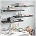 Scaffali A Parete 4 Pz Grigio Lucido 80x23,5x3,8 Cm In Mdf - Foto miniatura 1