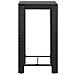 Tavolo Da Bar Da Giardino Nero 60,5x60,5x110,5 Cm Polyrattan - Foto miniatura 3