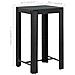 Tavolo Da Bar Da Giardino Nero 60,5x60,5x110,5 Cm Polyrattan - Foto miniatura 5