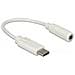65913 0.14m 3.5mm USB Bianco cavo audio - Foto miniatura 1