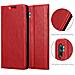 Custodia Compatibile Con Xiaomi Mi Note 10 In Rosso Mela - Coperchio Protettiva Con Chiusura Magnetica, Funzione Stand E Tasca Per Le Carte - Foto miniatura 6