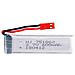 1 Pezzo Batteria Lipo Ricaricabile (3.7v 600mah) Per Rc Droni Quadricotteri Udi U817 U817c U817a U818a Wltoys V959 V969 V979 V989 V999 V929 V949 V212 V222 Rc - Foto miniatura 1