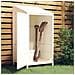 Capanno Da Giardino Bianco 55x52x112 Cm Legno Massello Di Abete - Foto miniatura 1